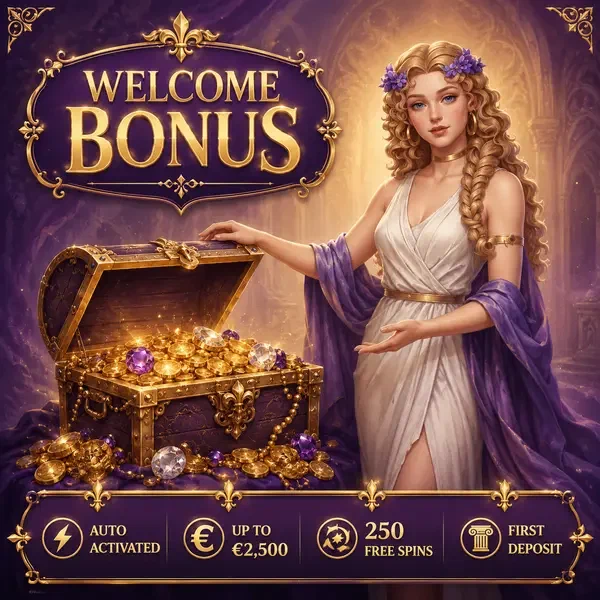 Muse-Maskottchen präsentiert Login-Bonus-Schatztruhe bei LiraSpin Casino