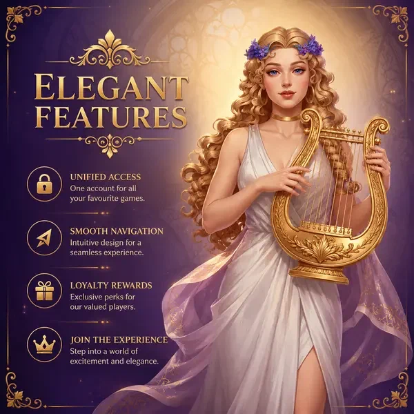 Musen-Maskottchen zupft anmutig goldene Lyra bei eleganter Feature-Anzeige von LiraSpin Casino